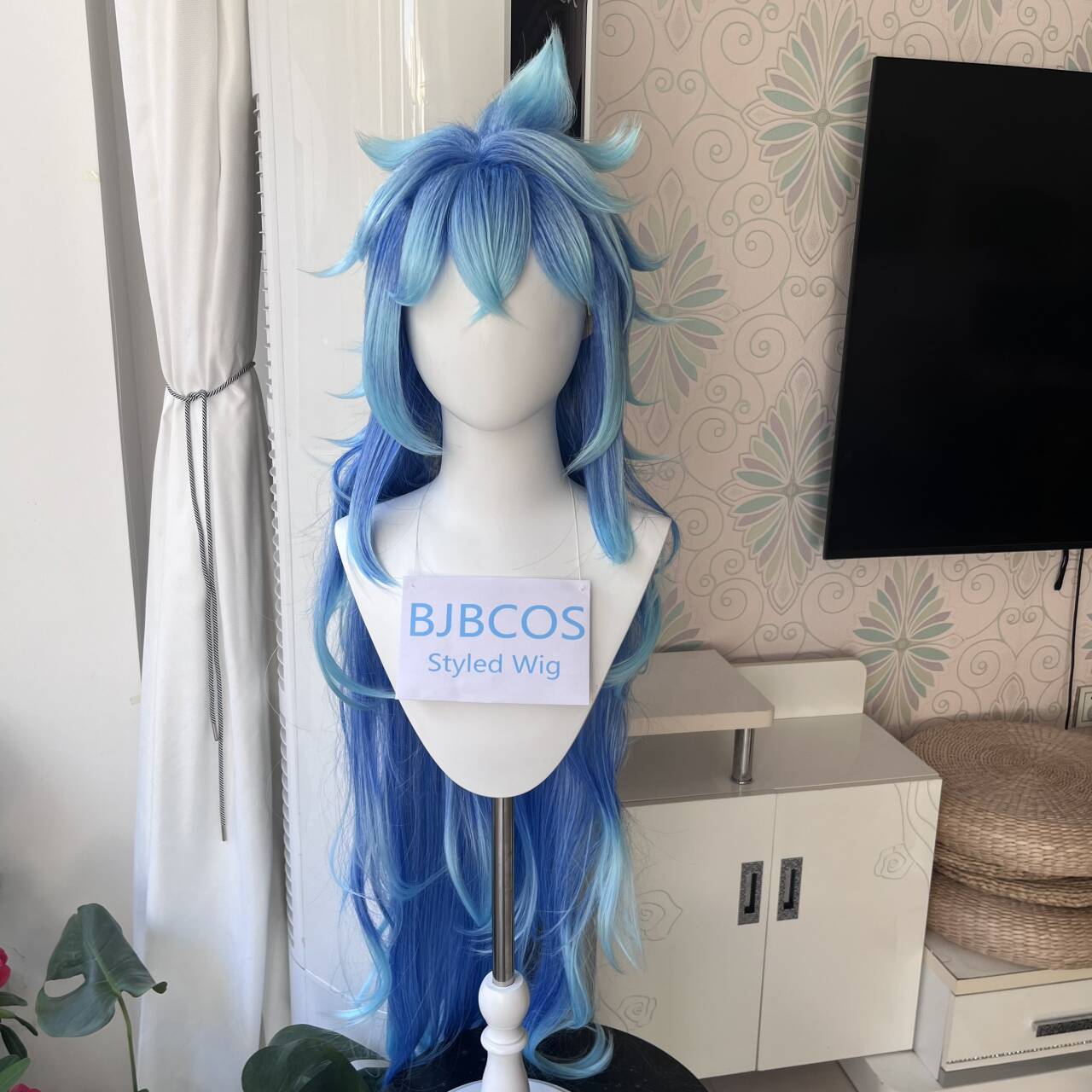 Anime Cosplay Long Hair - Peluca de Cosplay Idia, Peluca de