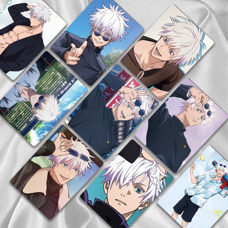 Anime Cosplay Gojo - 55 Tarjetas Pequeñas de Anime Japonés