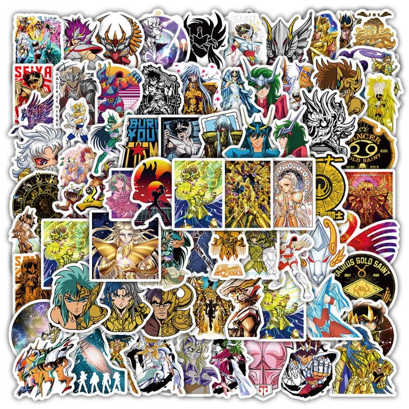 Anime Cosplay Characters - 101 Pegatinas de Anime Saint Seiya,