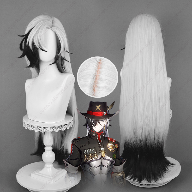 Anime Cosplay Long Black Hair - HSR Boothill Peluca de Cosplay, pelo
