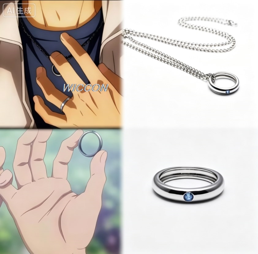 Anime Cosplay To Buy - Anillos de Anime para Mujer, Collar