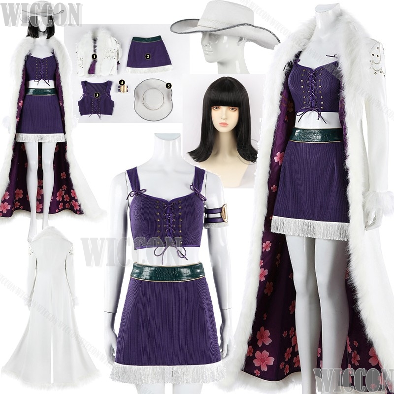 Anime Cosplay Long Black Hair - Disfraz de cosplay de Nico de