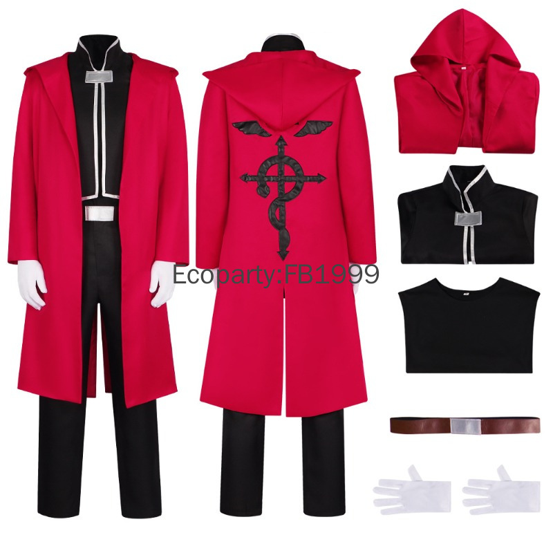 Fullmetal Alchemist Coat - Disfraz de Cosplay de Anime Alchemist