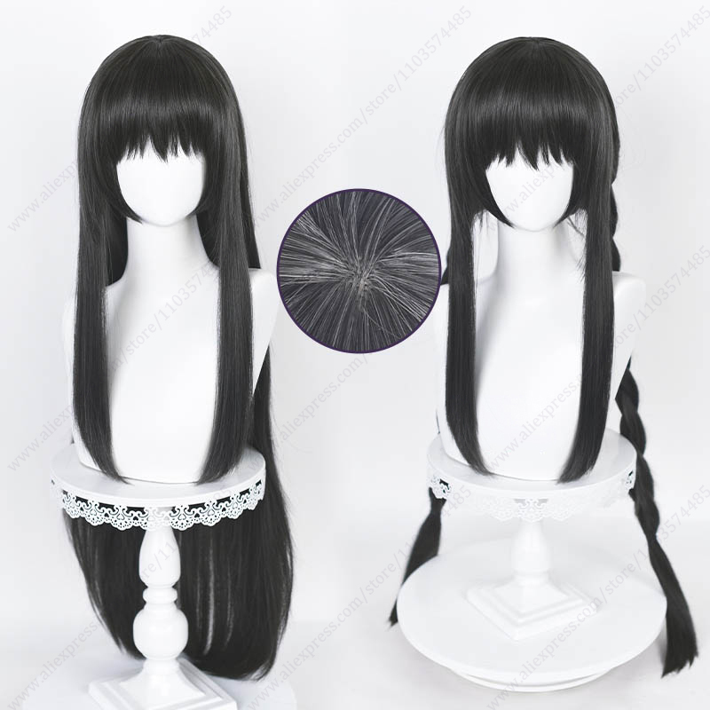 Anime Cosplay Long Black Hair - Akemi Homura-peluca larga y recta para