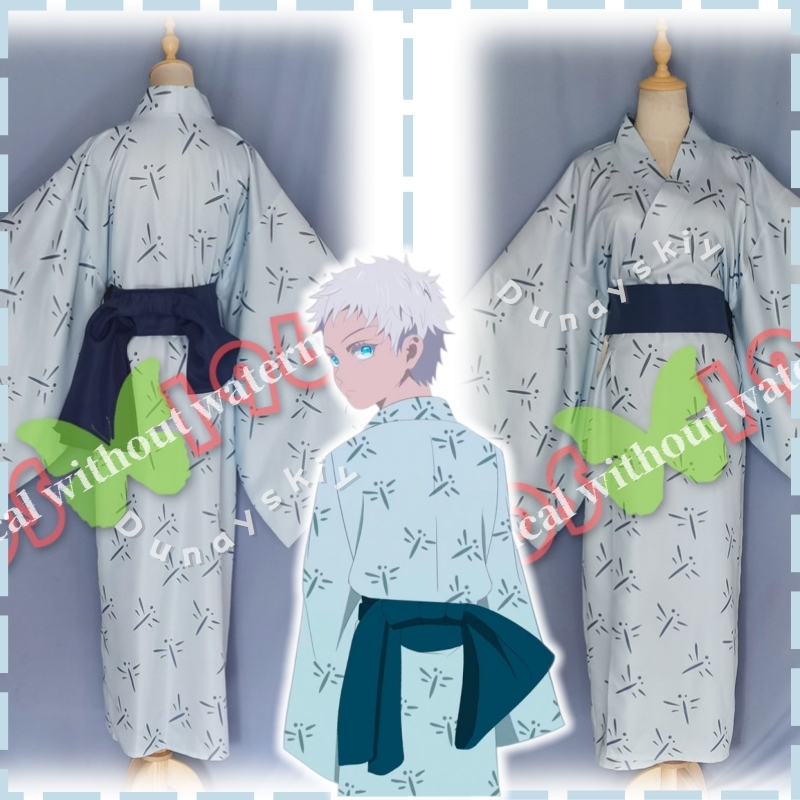 Anime Cosplay Gojo - Kimono Tradicional Japonés Hecho a Medida