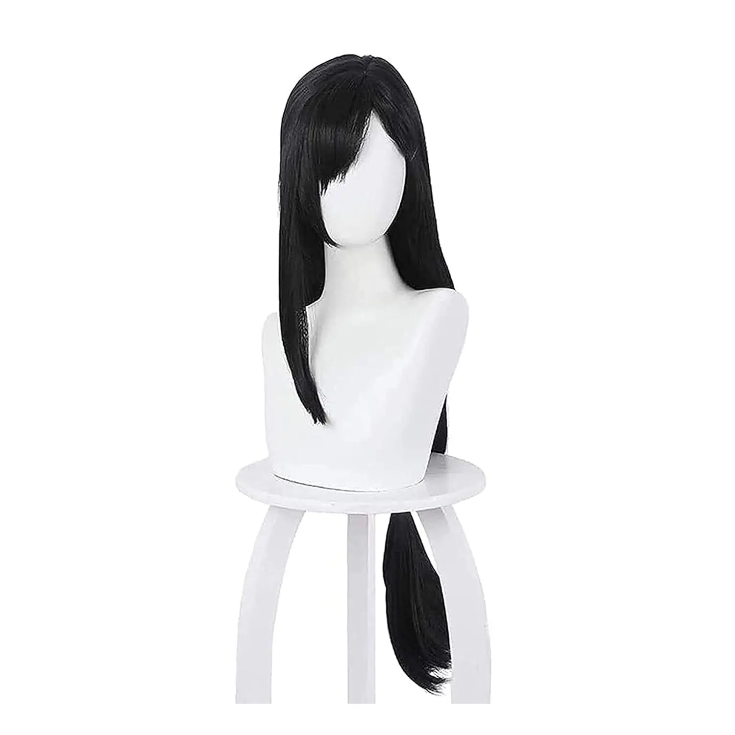Anime Cosplay Long Black Hair - Tifa Lockhart-Peluca de Cosplay de Anime