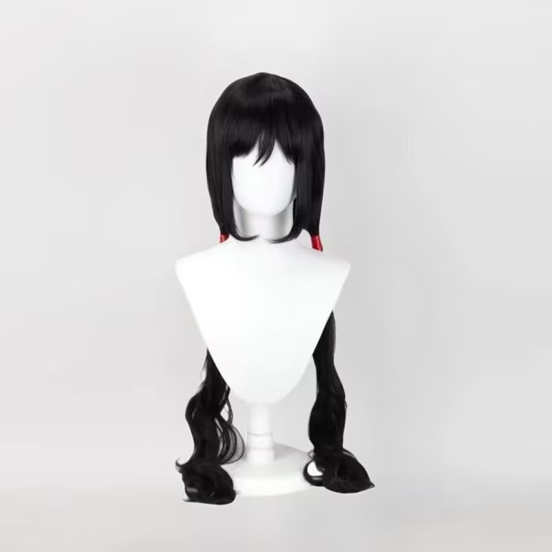 Anime Cosplay Long Black Hair - Peluca de Cosplay de Anime Cos