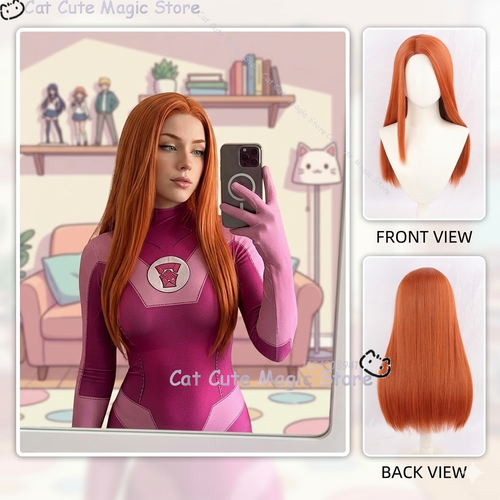 Anime Cosplay Long Hair - Disfraz de Samantha Eve Wilkins Atom