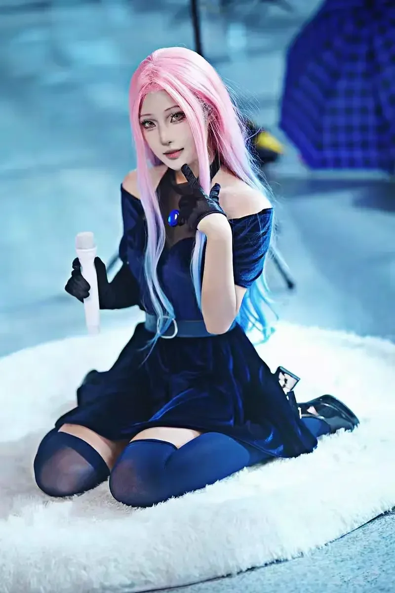Cosplay Anime Pink Hair - Disfraz de Cosplay Mizi, Disfraz de