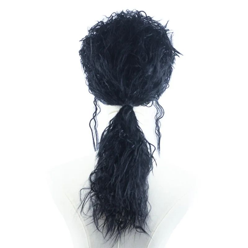 Peluca Negra de Michael Jackso - Anime Cosplay Long Black Hair reseña y precio