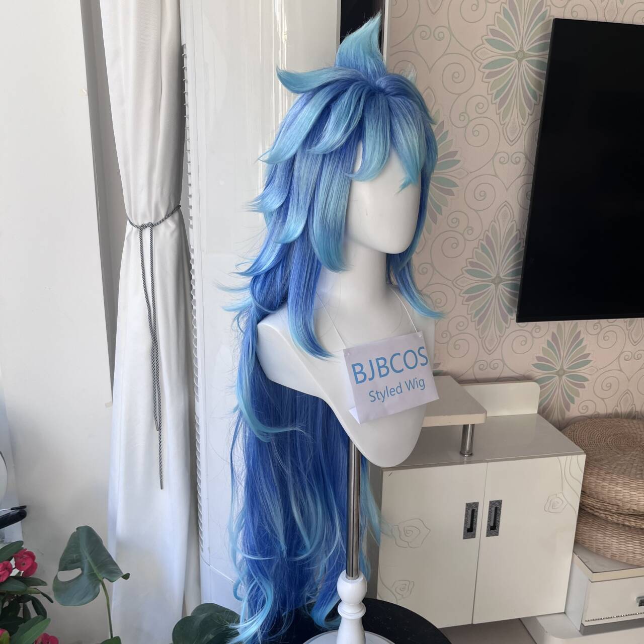 Peluca de Cosplay Idia, Peluca - Anime Cosplay Long Hair reseña y precio