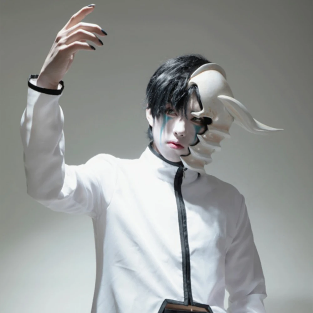 Disfraz de Cosplay de Anime Bl - Cosplay Anime White Hair reseña y precio
