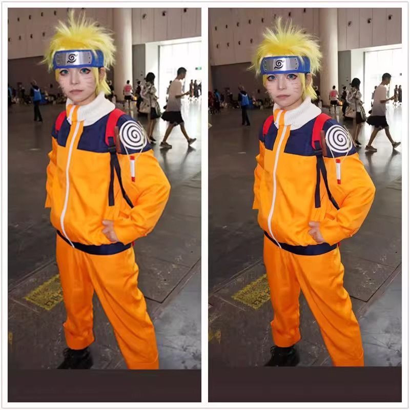 Disfraz de Uzumaki, ropa naran - Anime Cosplay Ninja reseña y precio