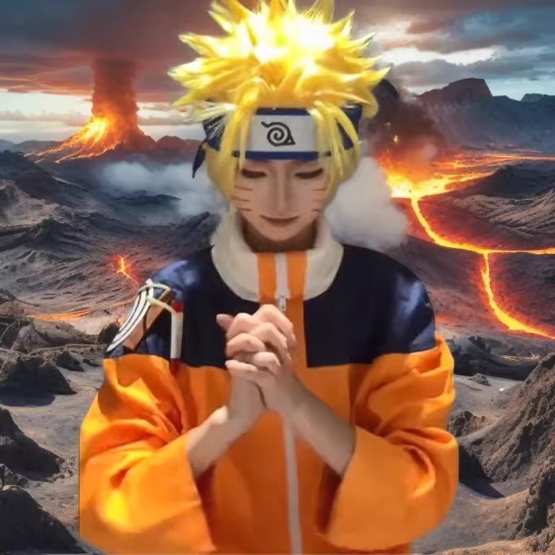 Disfraz de Uzumaki, ropa naran - Anime Cosplay Ninja reseña y precio