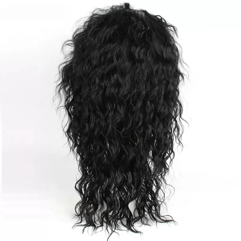 Peluca Negra de Michael Jackso - Anime Cosplay Long Black Hair reseña y precio