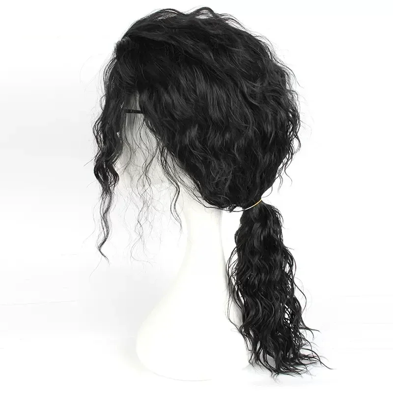 Peluca Negra de Michael Jackso - Anime Cosplay Long Black Hair reseña y precio
