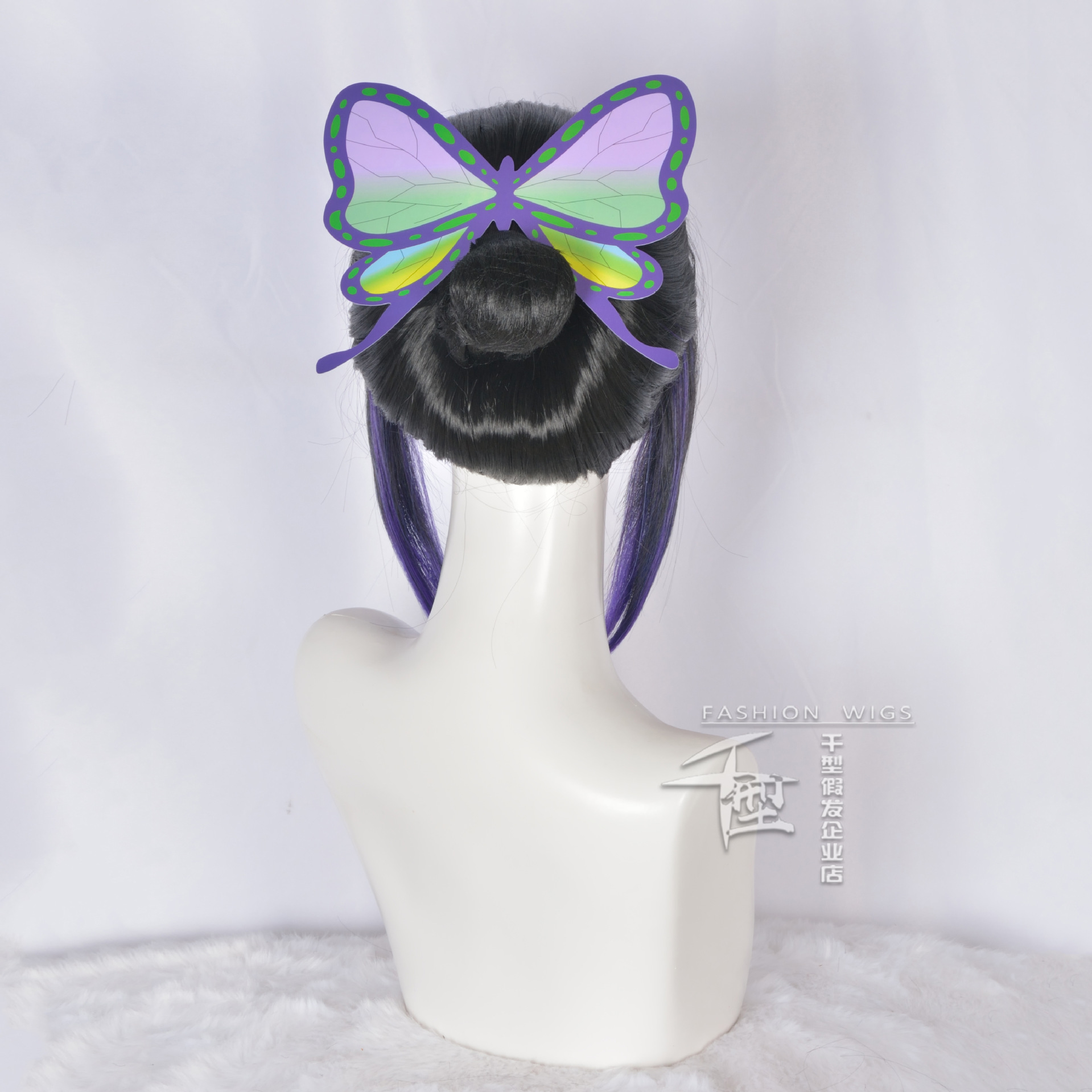 Peluca De Cosplay De Anime Cha - Anime Cosplay Long Black Hair reseña y precio