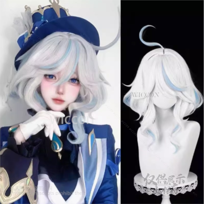 Juego de Anime Furina, disfraz - Cosplay Anime White Hair reseña y precio