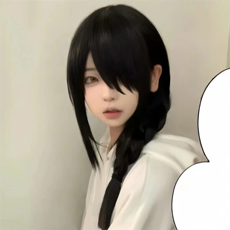 Peluca de motosierra de Anime  - Anime Cosplay Long Black Hair reseña y precio