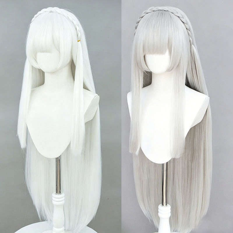 Peluca de Cosplay de Anime Re: - Cosplay Anime White Hair reseña y precio