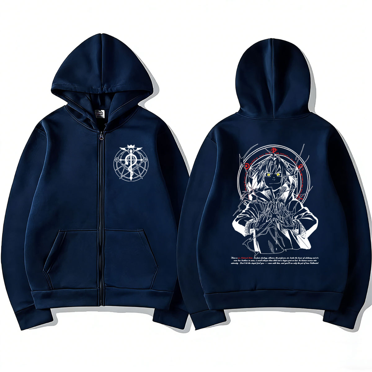 Sudadera con capucha y cremall - Fullmetal Alchemist Coat reseña y precio
