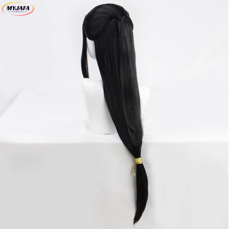 CyJin Guangyao Cosplay peluca  - Anime Cosplay Long Black Hair reseña y precio
