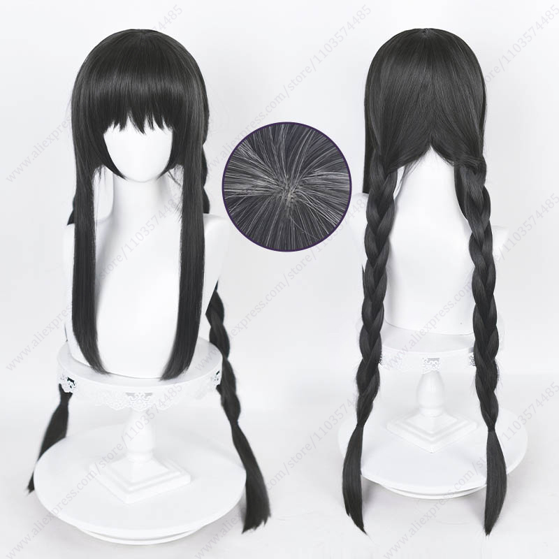 Akemi Homura-peluca larga y re - Anime Cosplay Long Black Hair reseña y precio