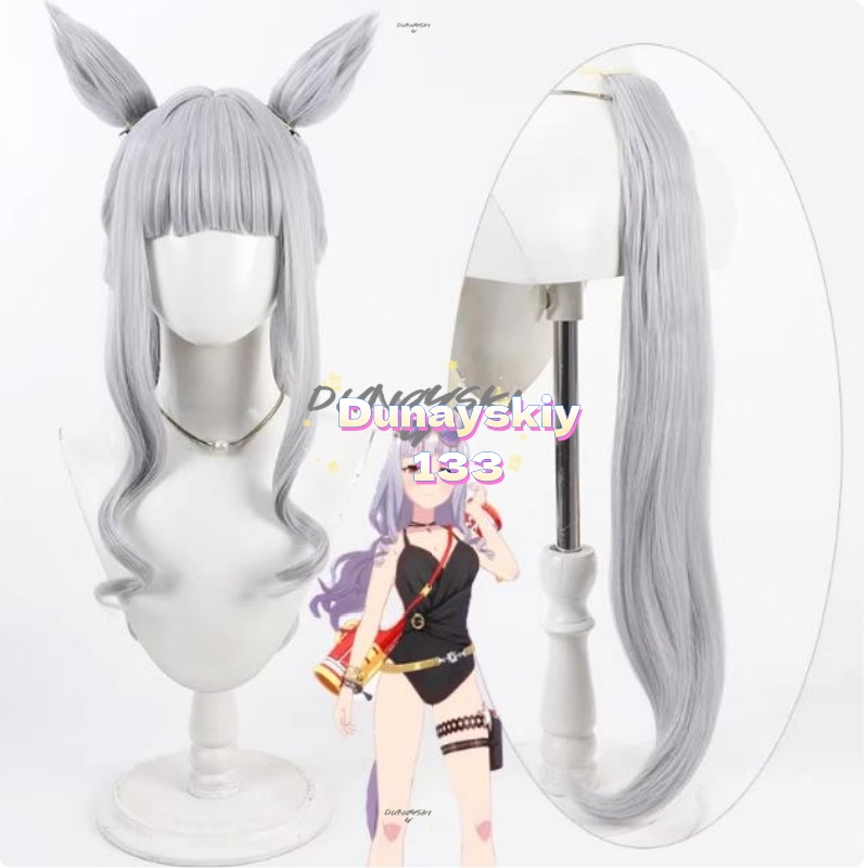 Peluca de Cosplay de barco dor - Cosplay Anime White Hair reseña y precio