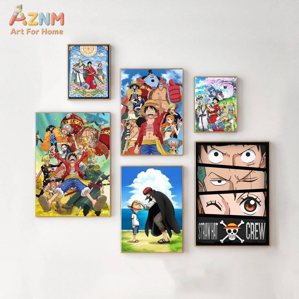 AZNM Impresión en lienzo sin m - One Piece Straw Hat reseña y precio