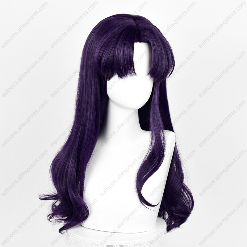 Peluca de Cosplay EVA Misato K - Anime Cosplay Long Black Hair reseña y precio