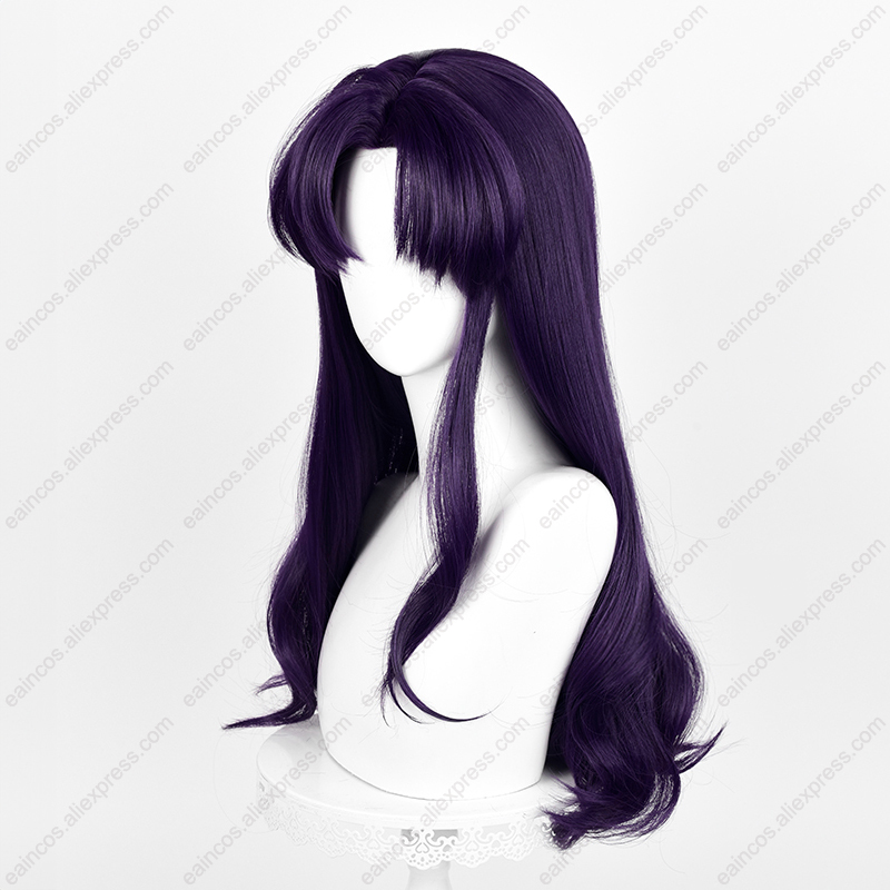 Peluca de Cosplay EVA Misato K - Anime Cosplay Long Black Hair reseña y precio