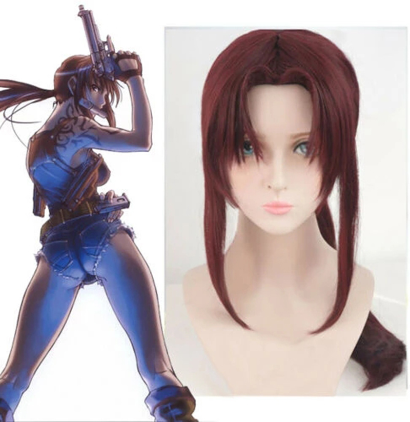 Nuevo BLACK LAGOON Rebecca Rev - Anime Cosplay Long Black Hair reseña y precio