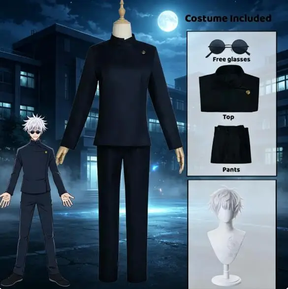 Uniforme de cosplay de Gojo Sa - Anime Cosplay Gojo reseña y precio