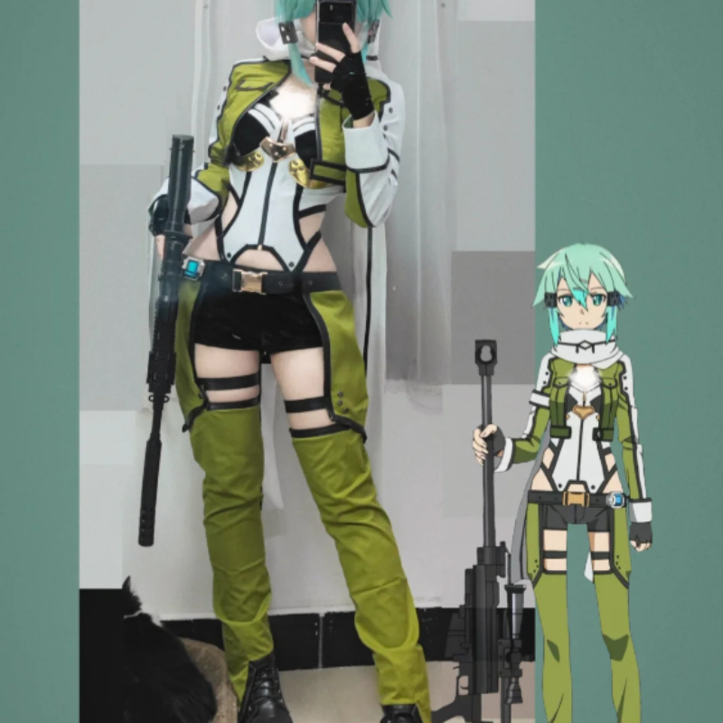 Disfraz de Cosplay de Sinon de - Anime Cosplay Sword reseña y precio