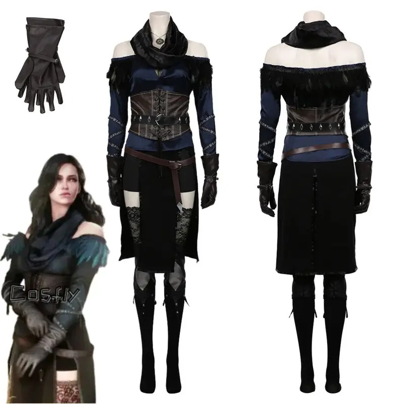 Yennefer-Disfraz de fantasía p - Anime Cosplay Youtube Shorts reseña y precio