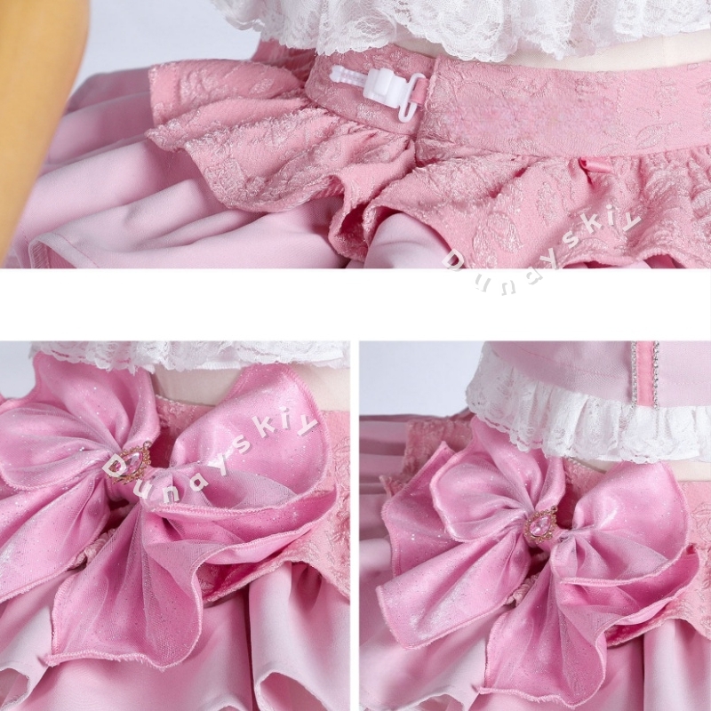 Disfraz de Cosplay de Puella M - Cosplay Anime Pink Hair reseña y precio