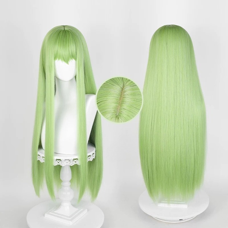 Peluca verde de Anime CC para  - Anime Cosplay Long Hair reseña y precio