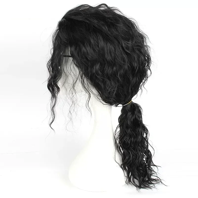 Peluca Negra de Michael Jackso - Anime Cosplay Long Black Hair reseña y precio