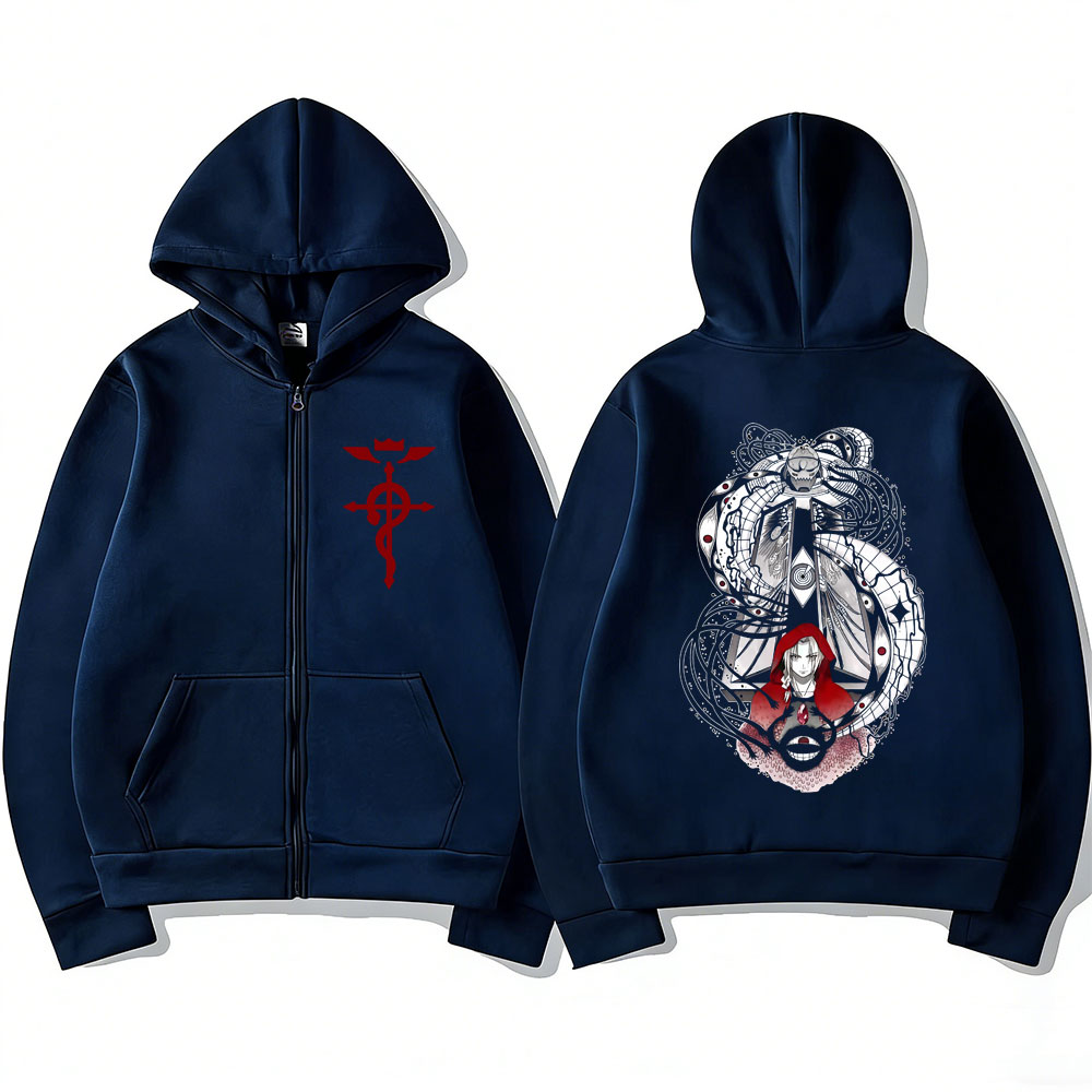 Sudadera con capucha y cremall - Fullmetal Alchemist Coat reseña y precio
