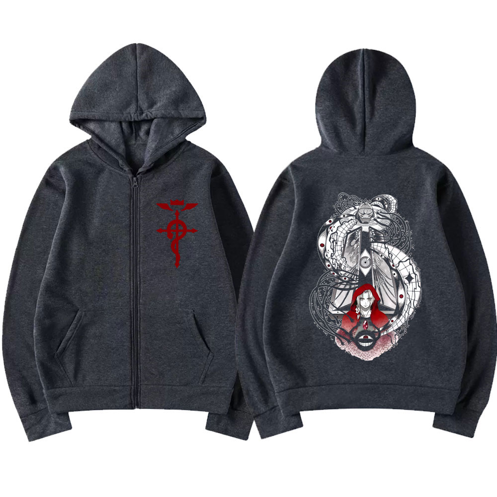 Sudadera con capucha y cremall - Fullmetal Alchemist Coat reseña y precio