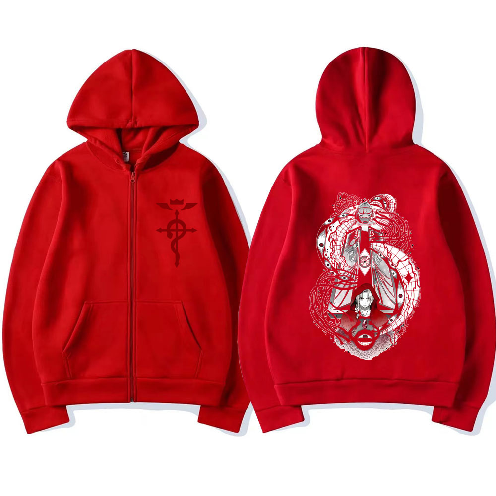 Sudadera con capucha y cremall - Fullmetal Alchemist Coat reseña y precio