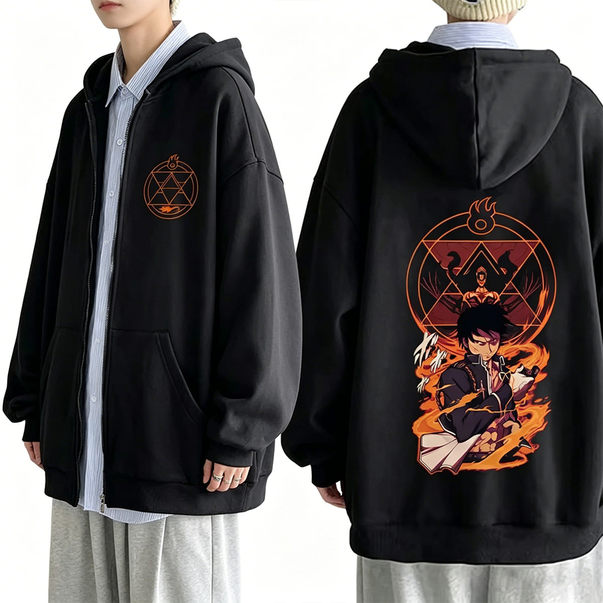 Sudadera con capucha y cremall - Fullmetal Alchemist Coat reseña y precio
