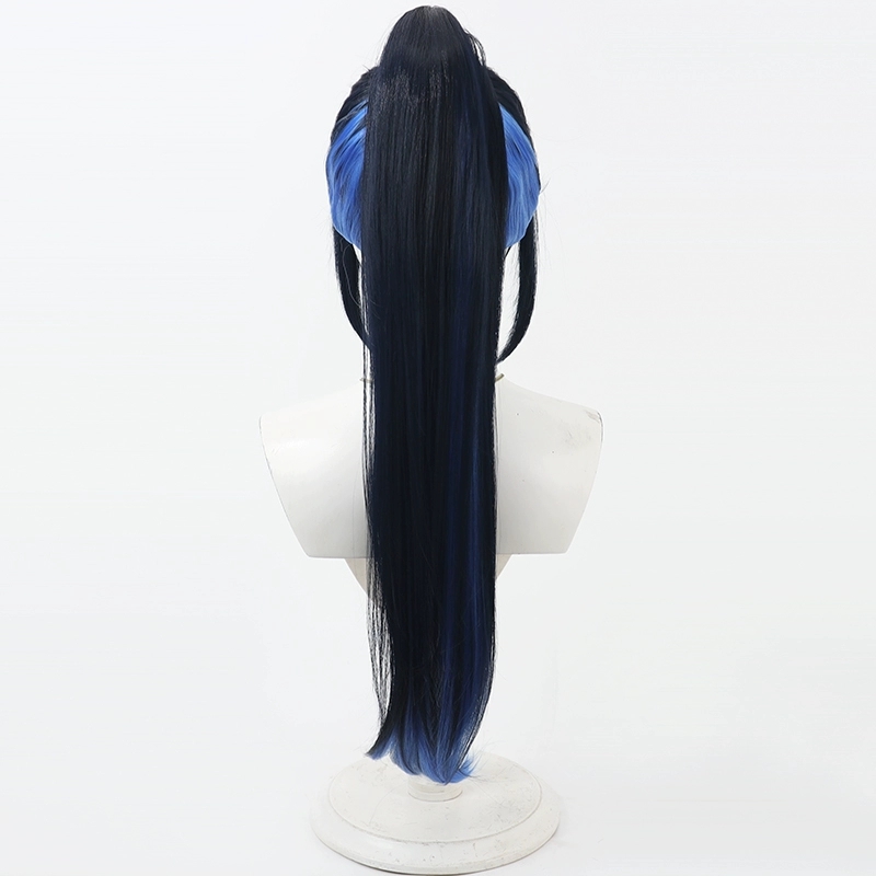 Proyecto Sekai colorido escena - Anime Cosplay Long Black Hair reseña y precio