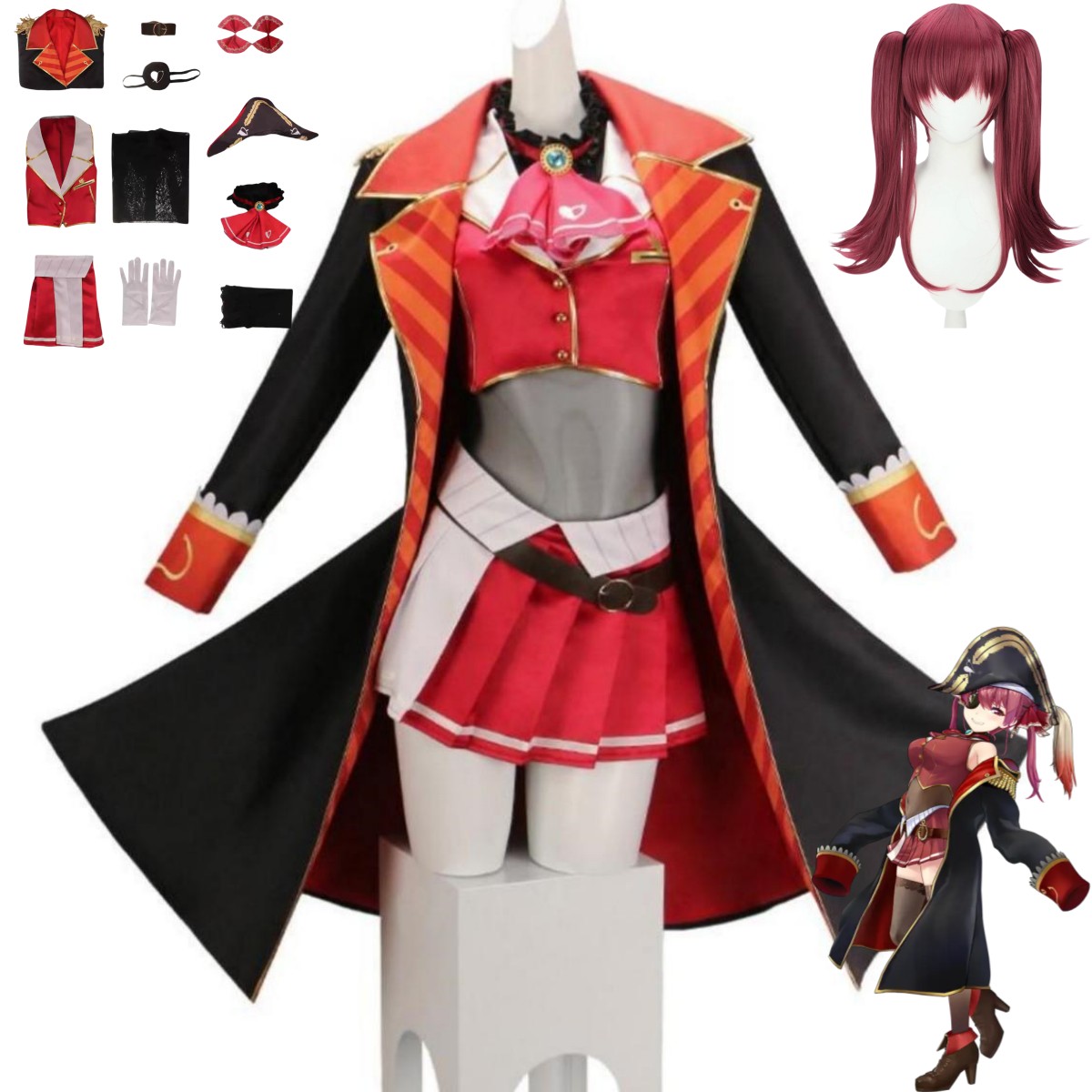 Disfraz de ídolo Virtual VTube - Anime Cosplay Red reseña y precio