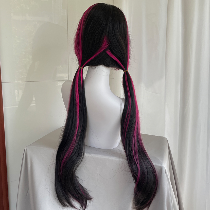 Peluca de Cosplay de Draculaur - Anime Cosplay Long Black Hair reseña y precio