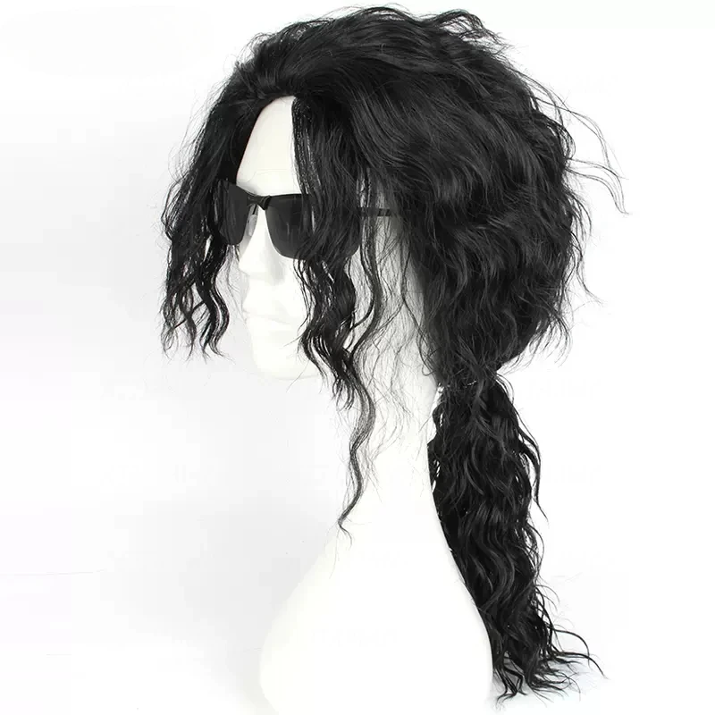 Peluca Negra Larga y Rizada pa - Anime Cosplay Long Black Hair reseña y precio